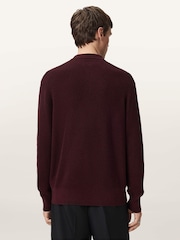 AllSaints Aspen Long Sleeve Polo Jumper - Imagem 3 de 8
