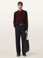 AllSaints Aspen Long Sleeve Polo Jumper - Imagem 5 de 8