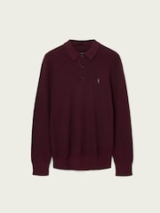 AllSaints Aspen Long Sleeve Polo Jumper - Imagem 8 de 8