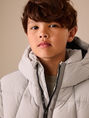Light Grey Utility Padded Coat (3-16yrs) - Image 5 of 11