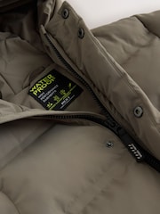 Khaki Green Waterproof Padded Long Line Coat (3-16yrs) - Image 10 of 12