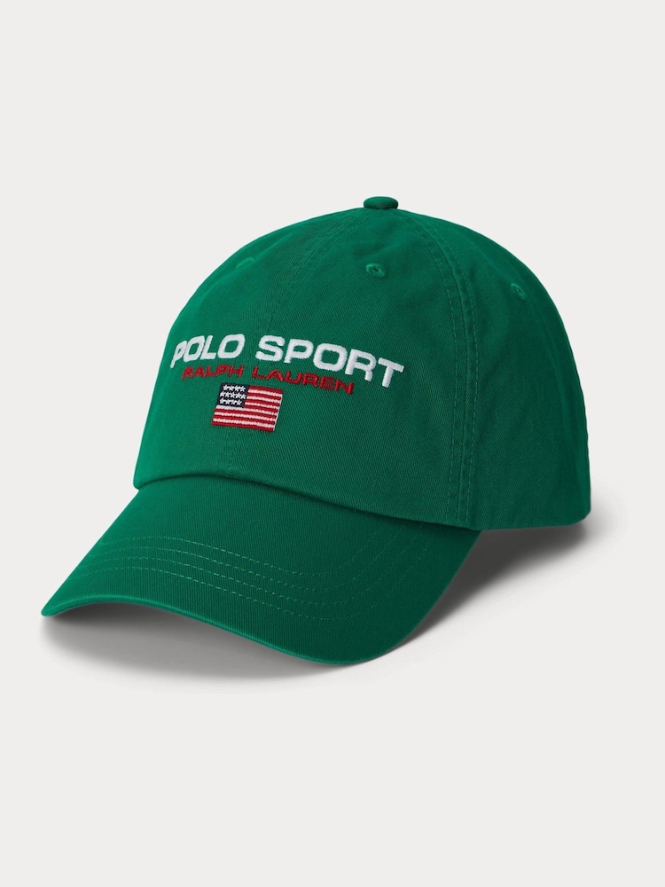 Polo Ralph Lauren Green Polo Sport Twill Cap - Image 1 of 5 Polo Ralph Lauren Green Polo Sport Twill Cap - Image 1 of 5