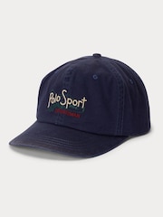 Polo Ralph Lauren Blue Polo Sport Woven Twill Logo Cap - Image 1 of 5
