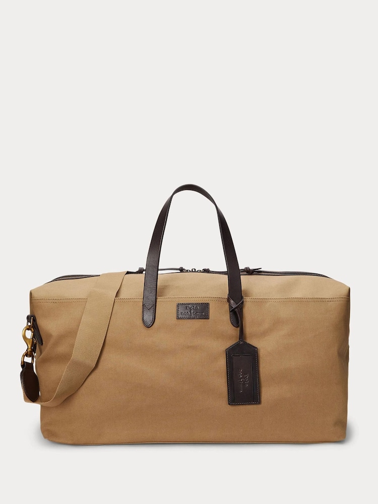 Polo Ralph Lauren Leather Trim Canvas Duffel Bag - Imaginea 2 din 6