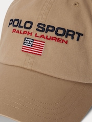 Polo Ralph Lauren Brown Polo Sport Twill Cap - Image 3 of 4