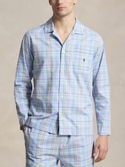 Polo Ralph Lauren Blue Monogram-Print Cotton Pyjamas Set - Image 1 of 5