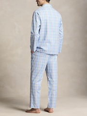 Polo Ralph Lauren Blue Monogram-Print Cotton Pyjamas Set - Image 2 of 5