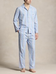 Polo Ralph Lauren Blue Monogram-Print Cotton Pyjamas Set - Image 3 of 5