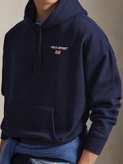 Polo Ralph Lauren Blue Polo Sport Overhead Hoodie - Image 4 of 5