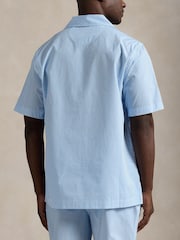 Polo Ralph Lauren Blue Striped Poplin Pyjama Shirt - Image 3 of 4