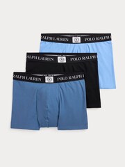 Polo Ralph Lauren Light Blue Classic Stretch Cotton Trunks 3 Pack - Image 1 of 6