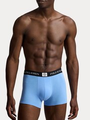 Polo Ralph Lauren Light Blue Classic Stretch Cotton Trunks 3 Pack - Image 3 of 6