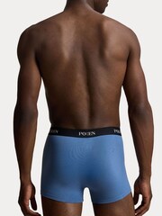 Polo Ralph Lauren Light Blue Classic Stretch Cotton Trunks 3 Pack - Image 5 of 6