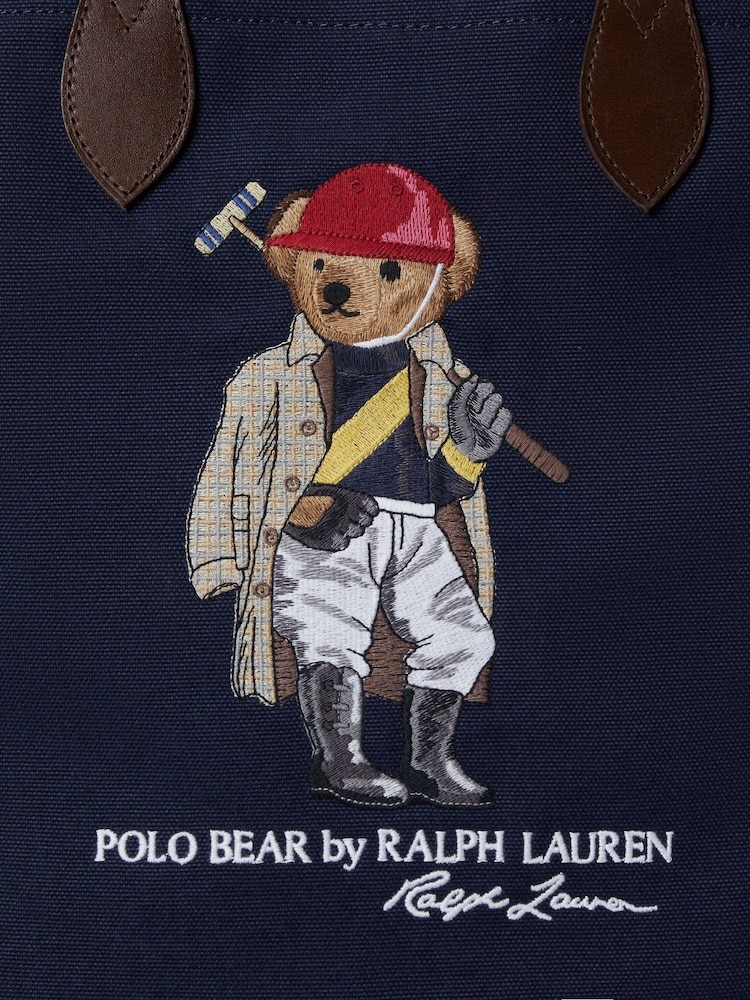Большие парусиновые Totes с отделкой из кожи Polo Ralph Lauren Bear - Изображение 5 5