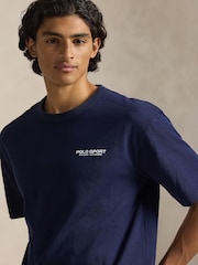 Polo Ralph Lauren Blue Polo Sport Back Print T-Shirt - Image 4 of 5