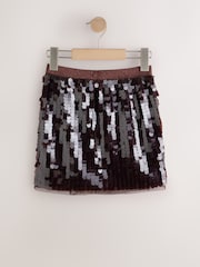 Chocolate Brown Sequin Skirt (3-16yrs) - Image 6 of 10