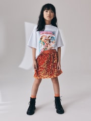 Orange Sequin Skirt (3-16yrs) - Image 1 of 10