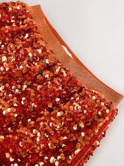 Orange Sequin Skirt (3-16yrs) - Image 10 of 10