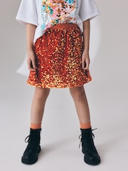 Orange Sequin Skirt (3-16yrs) - Image 3 of 10