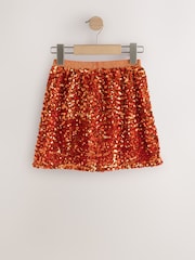 Orange Sequin Skirt (3-16yrs) - Image 8 of 10