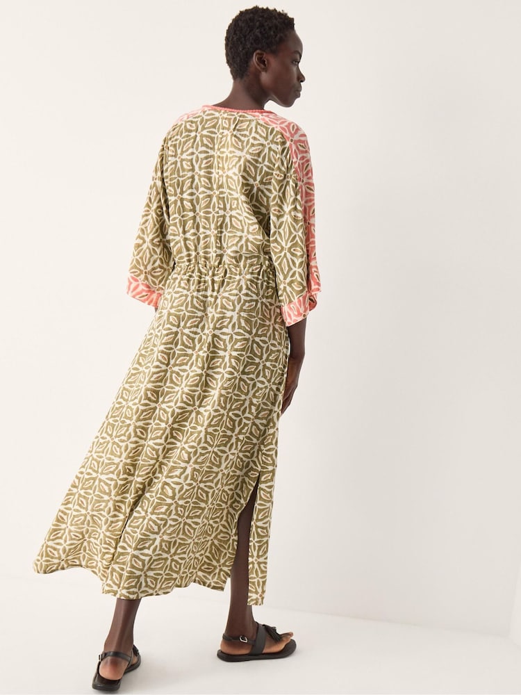 Monsoon Green Elma Print Midi Beach Dress - Image 2 of 4 Monsoon Green Elma Print Midi Beach Dress - Image 2 of 4