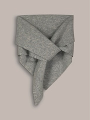 Baukjen Grey Niamh Wool Blend Triangle Scarf - Image 4 of 4