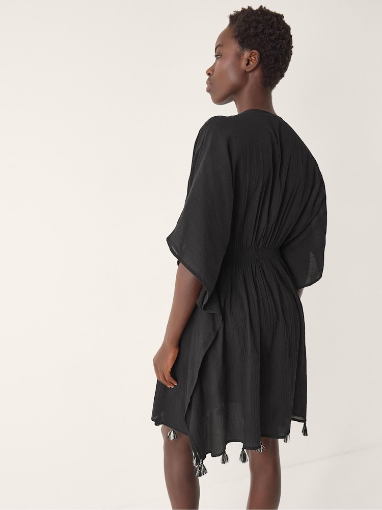 Monsoon Black Jada Embellished Mini Kaftan - Image 2 of 4 Monsoon Black Jada Embellished Mini Kaftan - Image 2 of 4