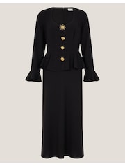 Monsoon Willow Statement Button Midi Dress - Imagen 1 de 1