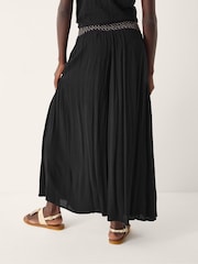 Monsoon Black Billie Wide Leg Beach Trousers - Image 2 of 5