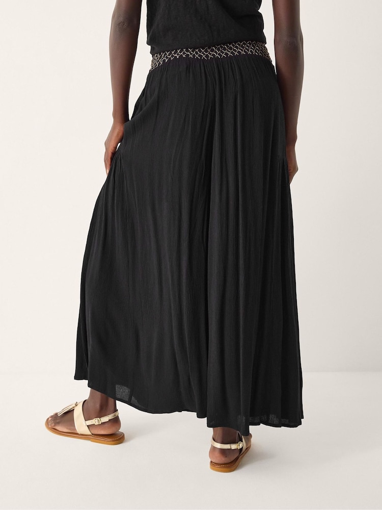 Monsoon Black Billie Wide Leg Beach Trousers - Image 2 of 5 Monsoon Black Billie Wide Leg Beach Trousers - Image 2 of 5