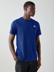 Nike Old Royal Blue Short Sleeve Club T-Shirt - Image 1 of 3