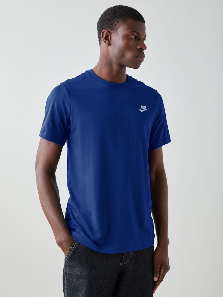Nike Old Royal Blue Short Sleeve Club T-Shirt - Image 1 of 3