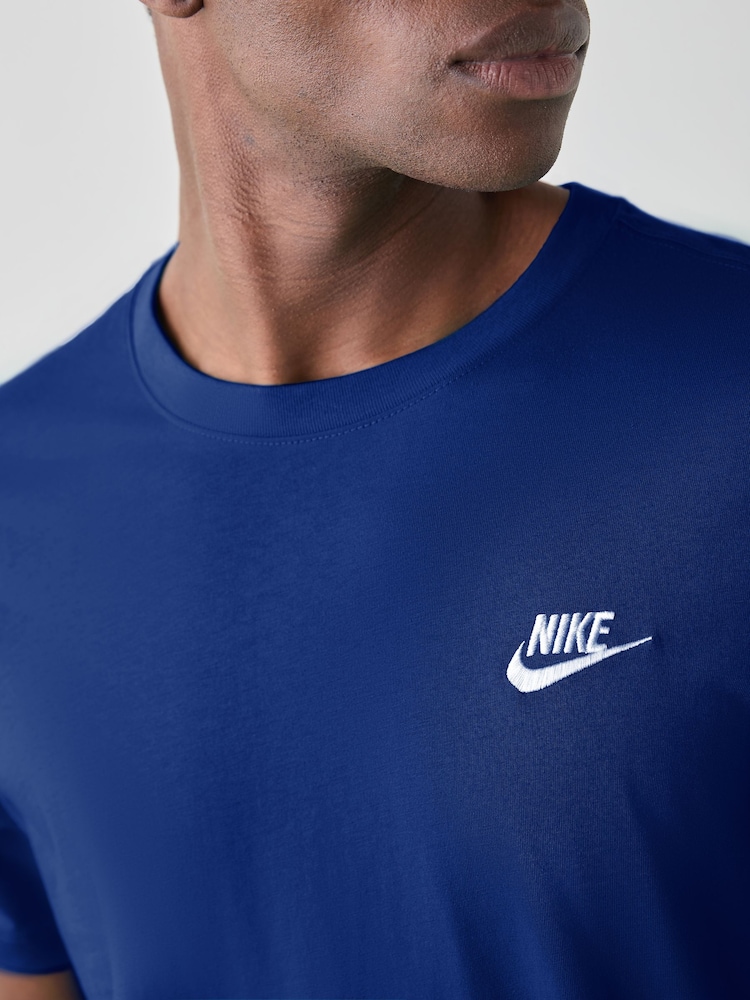 Nike Old Royal Blue Short Sleeve Club T-Shirt - Image 3 of 3