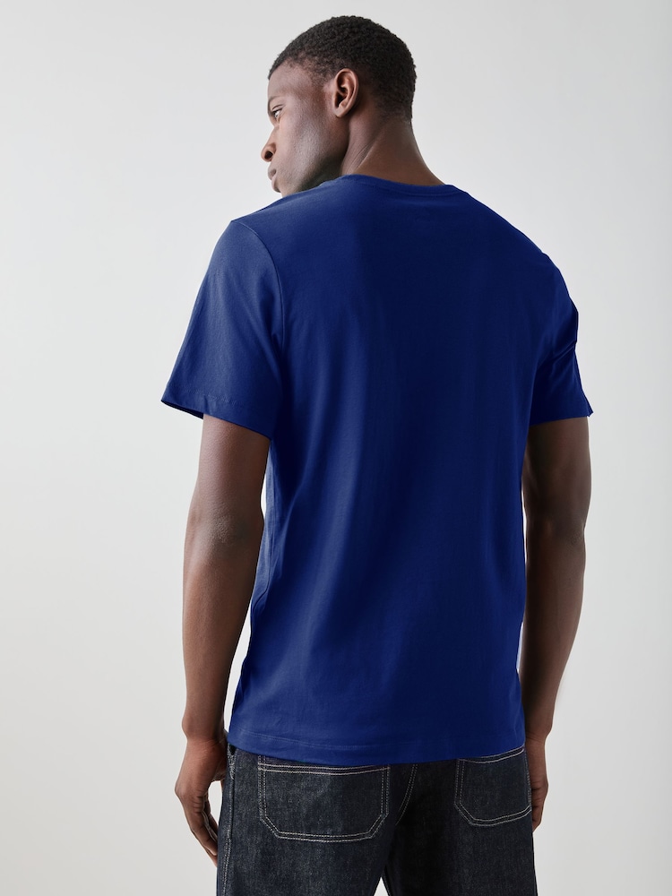 Nike Deep Royal Blue Short Sleeve Club T-Shirt - Image 2 of 3