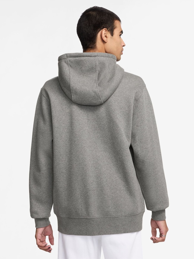 Nike, ζακέτα φούτερ Club με φερμουάρ και κουκούλα - Εικόνα 2 από 3