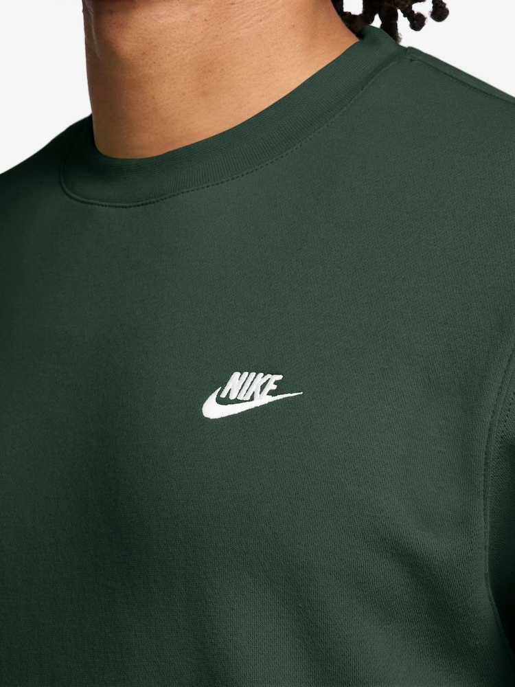 Nike Fir Green Club Crew Neck Sweatshirt - Image 3 of 3
