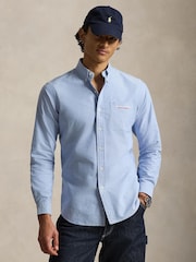 Polo Ralph Lauren Blue Classic Fit Cotton Oxford Shirt - Image 1 of 6