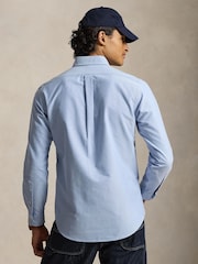 Polo Ralph Lauren Blue Classic Fit Cotton Oxford Shirt - Image 3 of 6