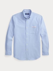 Polo Ralph Lauren Blue Classic Fit Cotton Oxford Shirt - Image 6 of 6