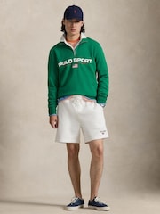 Polo Ralph Lauren Green Polo Sport Quarter Zip Sweatshirt - Image 2 of 4
