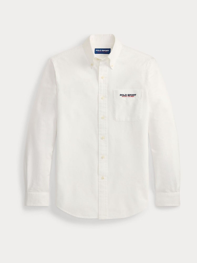 Polo Ralph Lauren White Sport Classic Oxford Shirt - Image 4 of 4