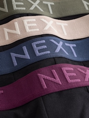Black Texture Waistbands Trunk Cotton Rich Boxers 5 Pack - Image 9 of 9
