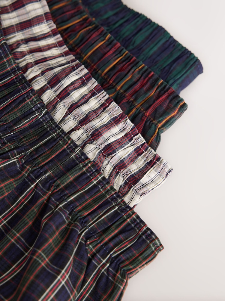 Rich Colour Check - Lot de 4 - Boxers en coton tissé - Image 8 sur 8