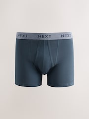 Blue 5 Pack A Front Cotton Rich Boxers - Image 3 of 9