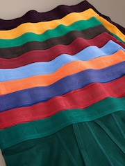 Blue / Green 10 pack A-Front Boxers - Image 14 of 14