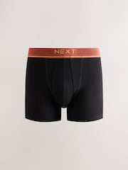 Black Rich Gold Text Waistbands A-Front Boxers 10 Pack - Image 10 of 15