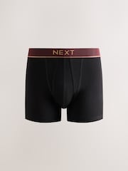 Black Rich Gold Text Waistbands A-Front Boxers 10 Pack - Image 6 of 15