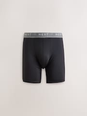 Schwarz - Long Leg Sports Cotton Rich Trunks 5 Pack - Bild 2 von 6
