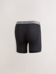 Black Sports Longer Length Trunks 10 Pack - Image 4 of 6