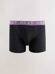 Black Bright Marl Waistbands Trunk Boxers 5 Pack - Image 5 of 9